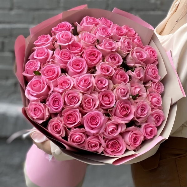  Flower Delivery Belek 51 Pink Roses Bouquet