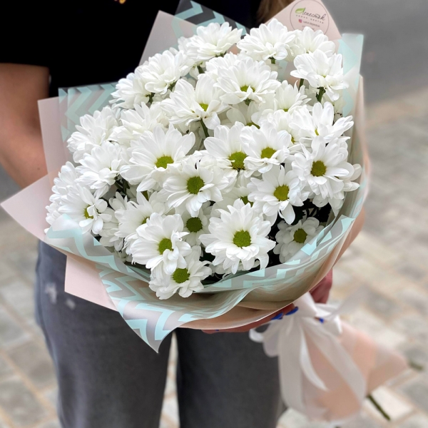 Закажите цветы в Белек букет 11 хризантем