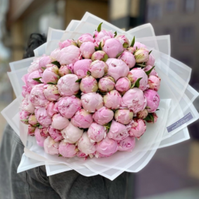  заказ цветов белек 101 Peony Bouquet 