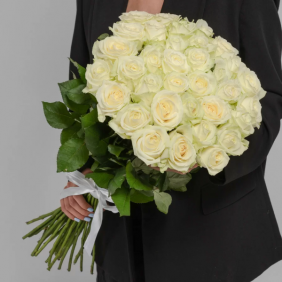  Belek Flower Service 41 White Roses Bouquet 