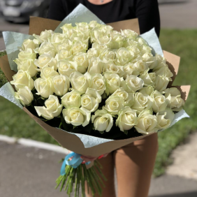 Belek Blumen Bestellen 51 weiße Rosen