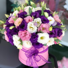  Florist in Belek Box in Mix Eustoma 